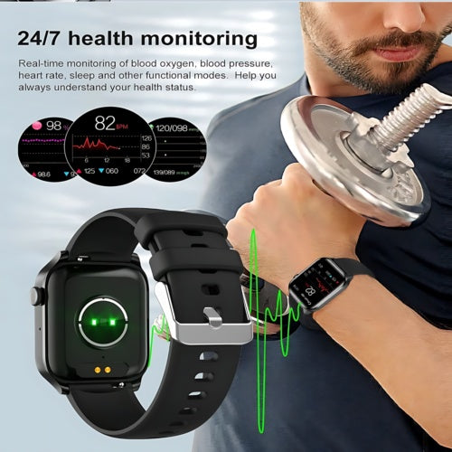 Smart Watch Women Men Fitness Tracker Heart Rate For Android Waterproof